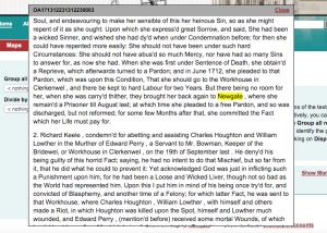 After clicking on a certain data point, you are taken to another page that has the data set where you can click more links to show full text descriptions.