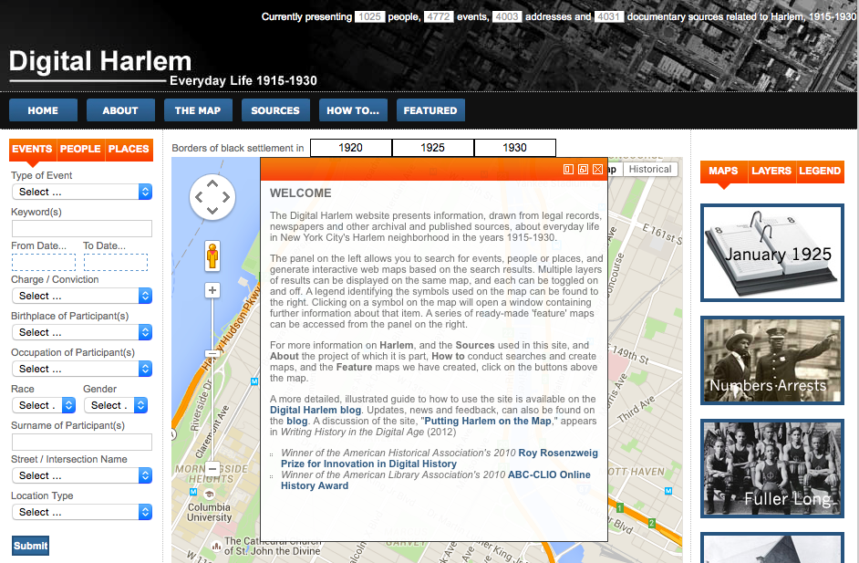 Digital Harlem Map